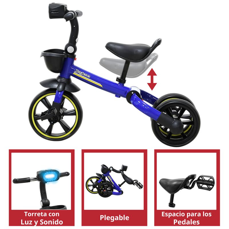Triciclo 3 En 1 Plegable Para Ni&ntilde;os Convertible... image number null