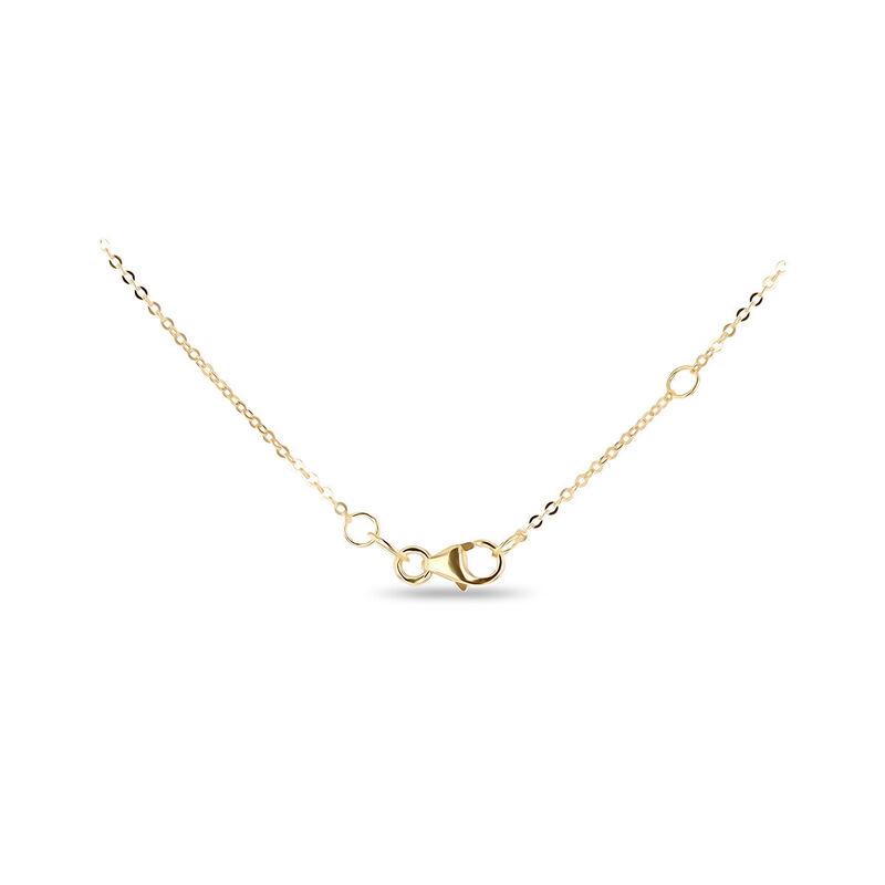 Gargantilla Coraz&oacute;n Bicolor Oro 10k Con Zirconi... image number null