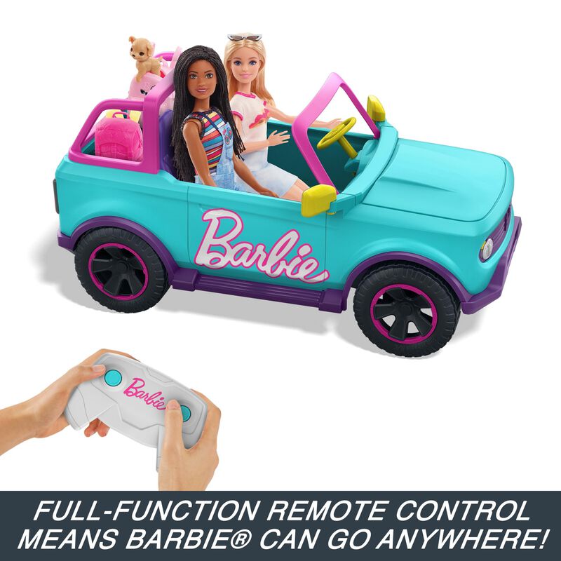 Rc Suv Hot Wheels Barbie Con Pegatinas Para 2 M... image number null