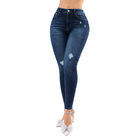 Pantal&oacute;n Skinny Mujer Mezclilla Azul Tiro Medio Savi Jeans