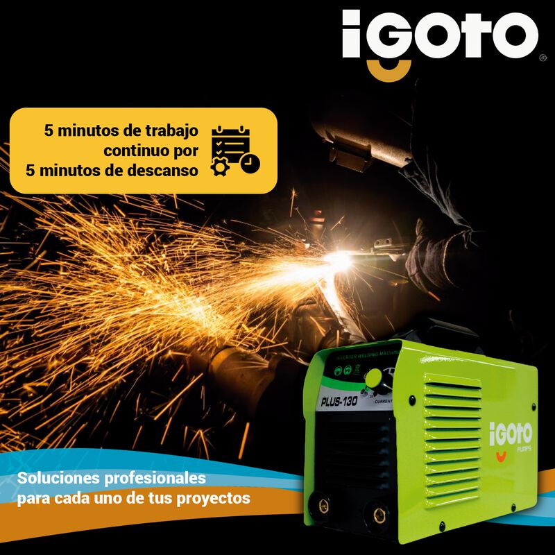 Soldadora Inversora Igoto Plus-130 A 110v Kit 6... image number null