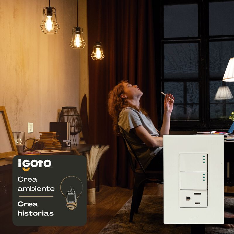 10 Pack Placa de 3 M&oacute;dulos 2 Apagadores y 1 con... image number null