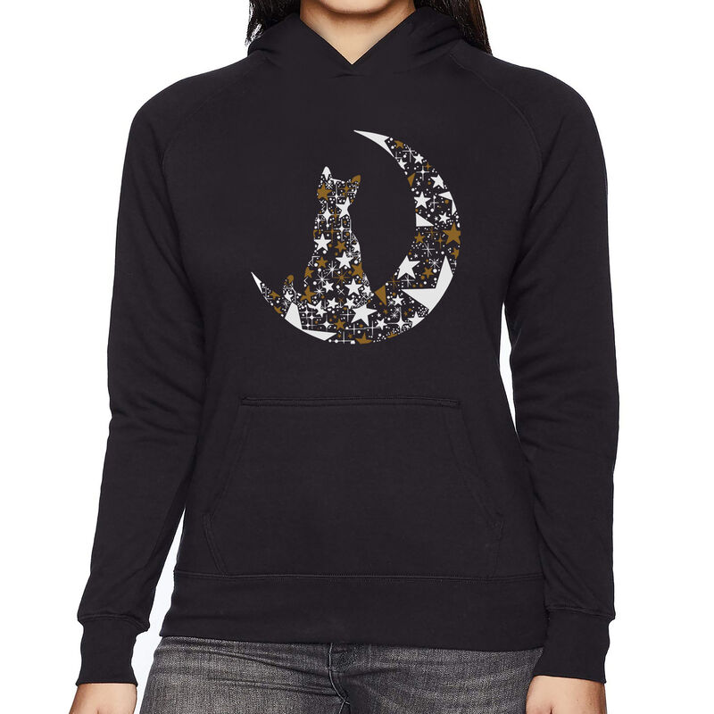 Sudadera Con Capucha Word Art Para Mujer - Gato... image number null