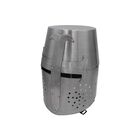 Casco Medieval Warrior Plateado Talla Adulto
