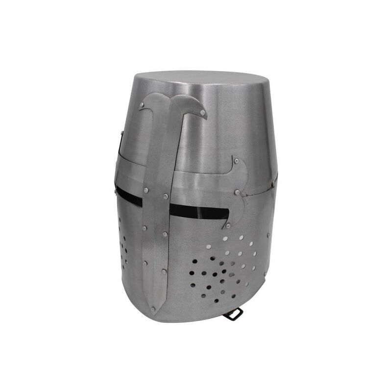 Casco Medieval Warrior Plateado Talla Adulto image number null