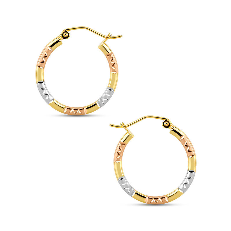 Arracadas Oro Florentino 14k 16mm image number null