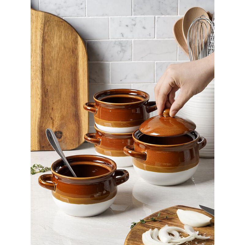 Tazones Le Tauci 620 ml con Tapas, Juego de 4 image number null