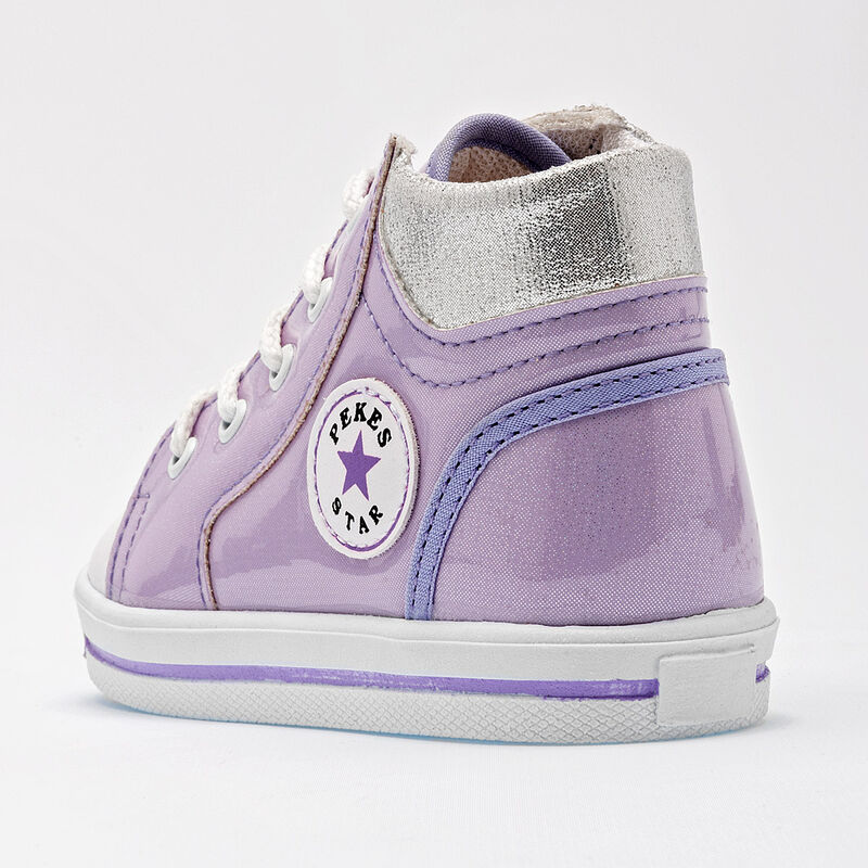 Chaparrin Tenis para bebé niña lila plata image number null