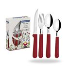Jgo De Cubiertos Mod. TULUM Rojo 16 Pzas