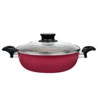 Arrocera Tramontina 20500/724 Paris 24 CM Aluminio Roja