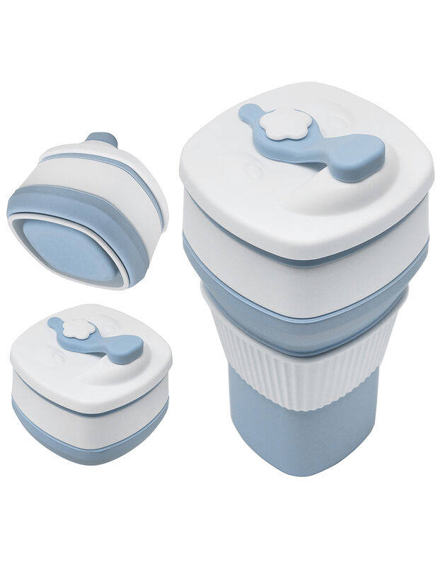 Termo Taza Plegable Meimia 300 ml Azul image number null