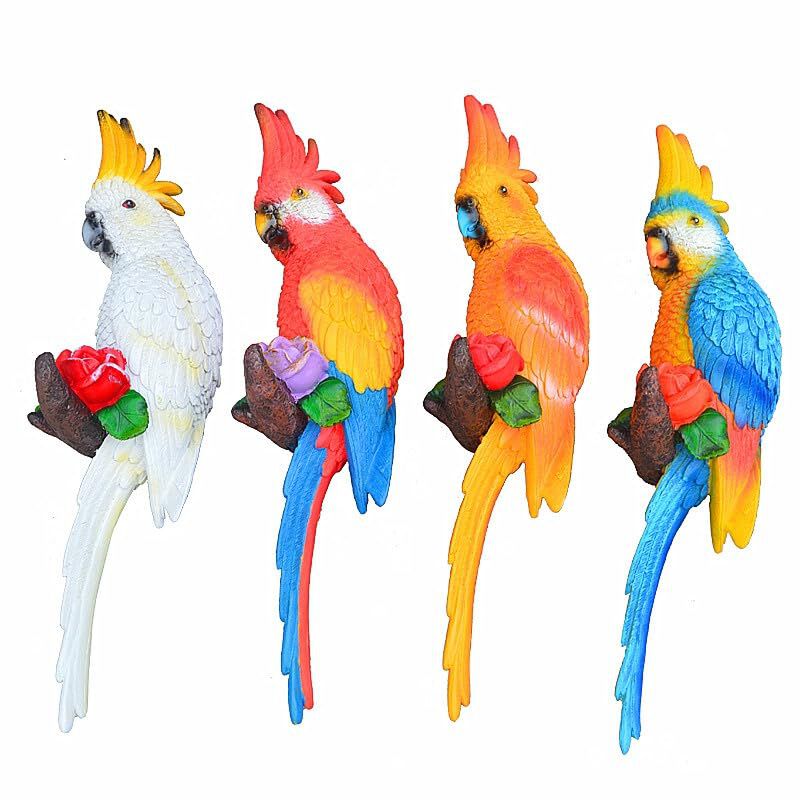 Figurita Coolboy 38 cm Loro Guacamayo De Resina... image number null