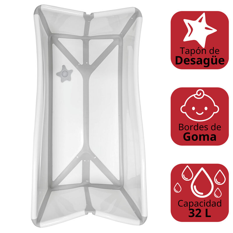 Ba&ntilde;era Plegable Para Beb&eacute; Antideslizante Con Ta... image number null