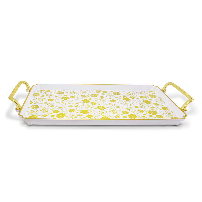 Charola Decorativa Rectangular Con Asas, Bandej... image number null