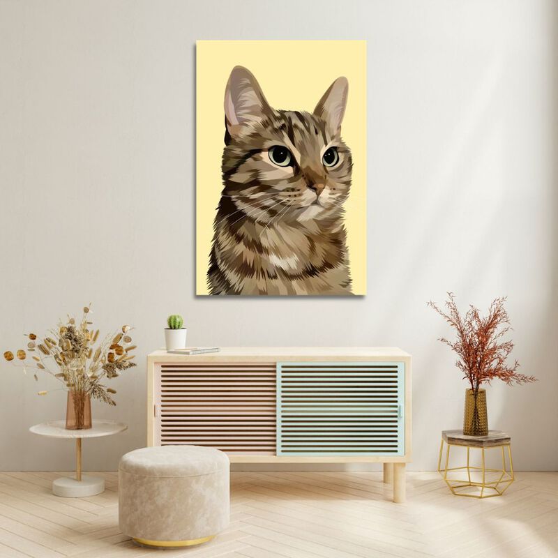 Cuadro Decorativo Impreso 20x30cm Gato image number null