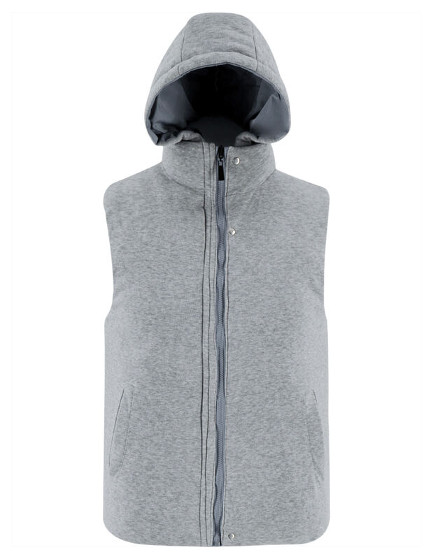 Chaleco Caballero Casual Reversible Con Capucha... image number null