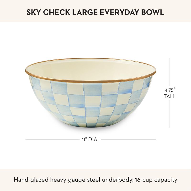 Taz&oacute;n Mackenzie-childs Grande Sky Check Azul Cl... image number null