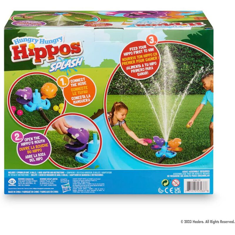 Hungry Hungry Hippos Splash, Hasbro, juego de r... image number null