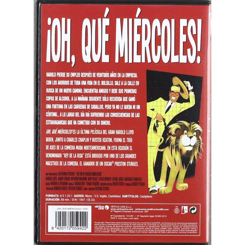 &iexcl;Oh!, Qu&eacute; Mi&eacute;rcoles [DVD] (1947) The Sin of Har... image number null