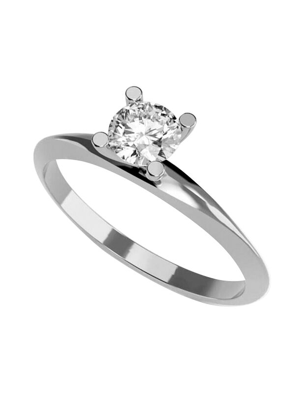 Anillo de Compromiso de 14K con Circonia Talla ... image number null