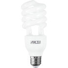Pack de 10 focos ahorradores Aksi 23W Espiral Base E27 Luz Blanca