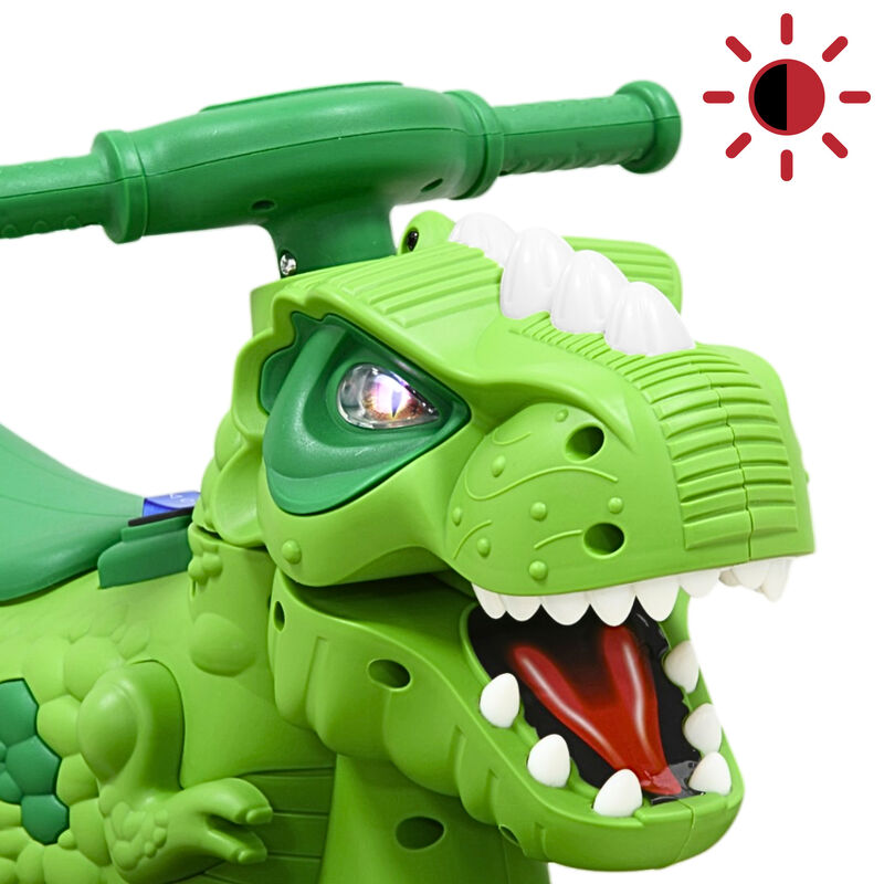 Montable El&eacute;ctrico Para Ni&ntilde;os Dinosaurio Con Lu... image number null