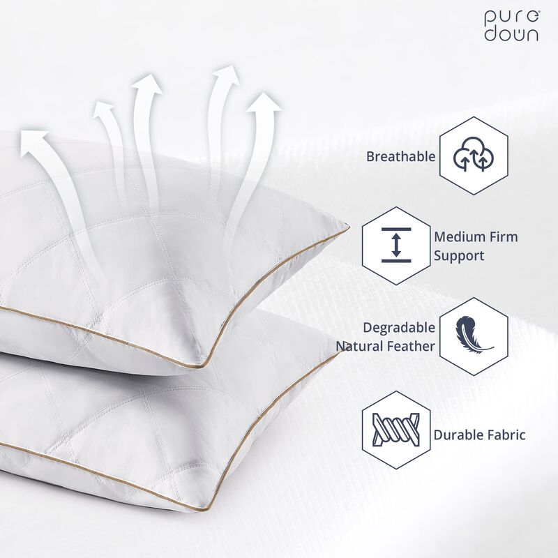 Almohada Puredown&reg; Con Plumas De Ganso Y Plum&oacute;n... image number null