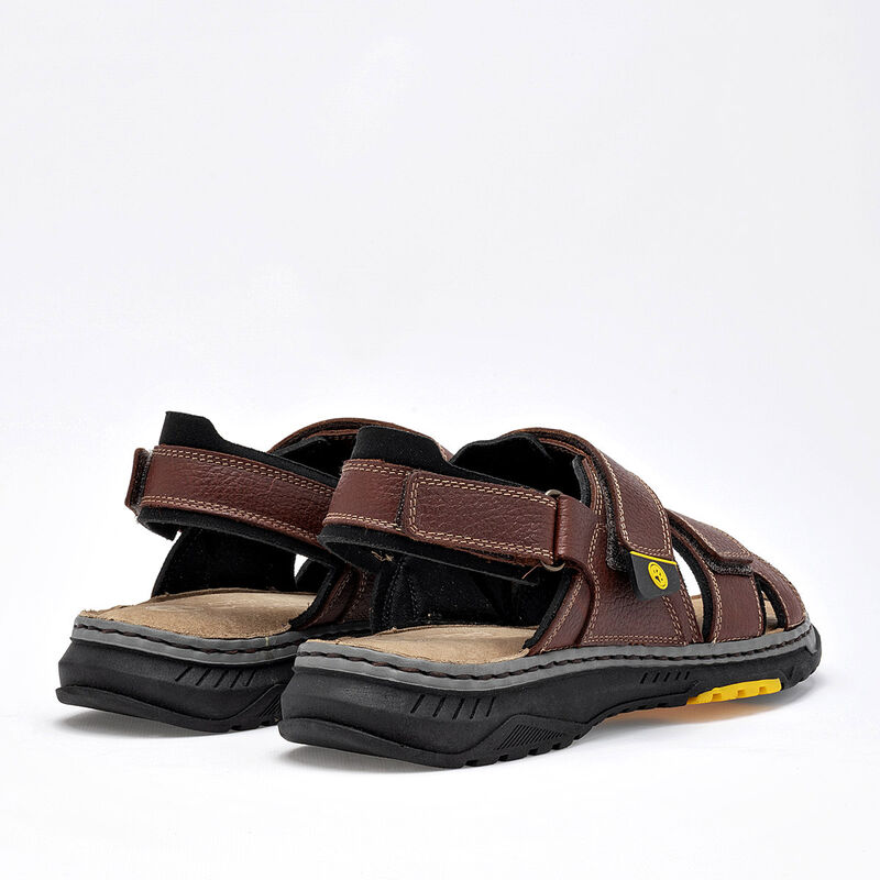 Lobo Solo Sandalia para hombre. Caf&eacute; image number null