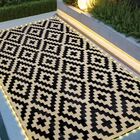 Alfombra Sand Mine De Arena 183 &times; 274 cm Con Tira De Led Negra Y Beige