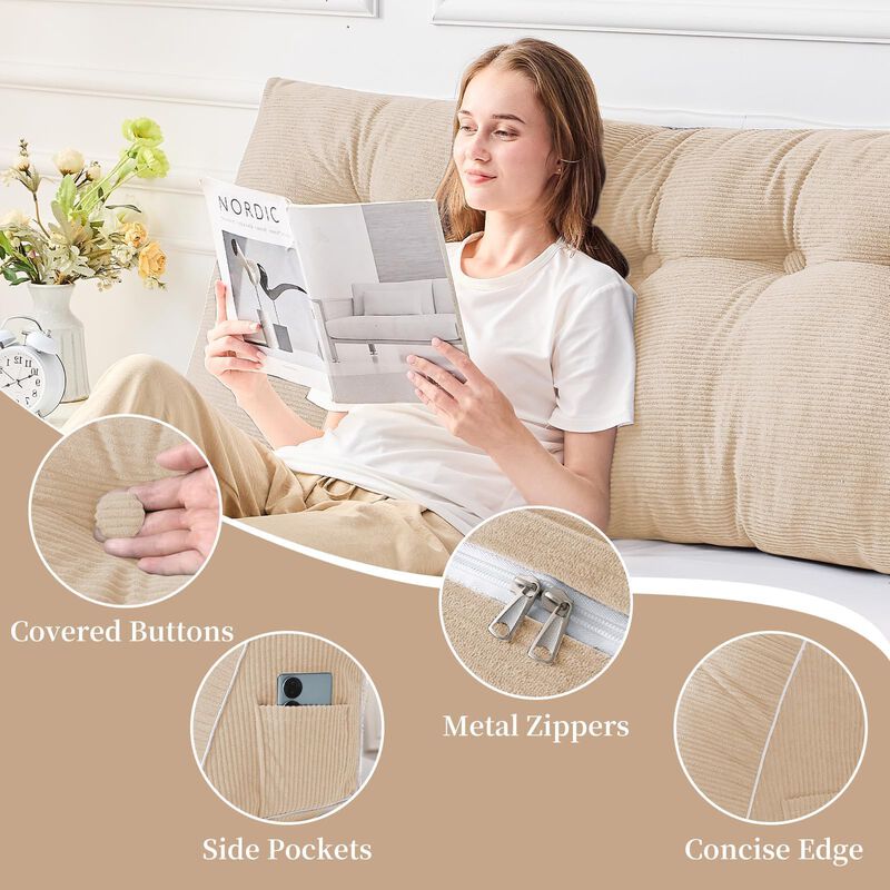 Almohada De Cabecera Sasttie Queen 150x51x25 Cm... image number null