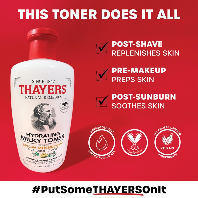 T&oacute;nico Facial Thayers Milky Hydrating Con Hongo... image number null