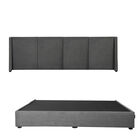 Cabecera King Size Dicasa Milan Con Base Cama Gris