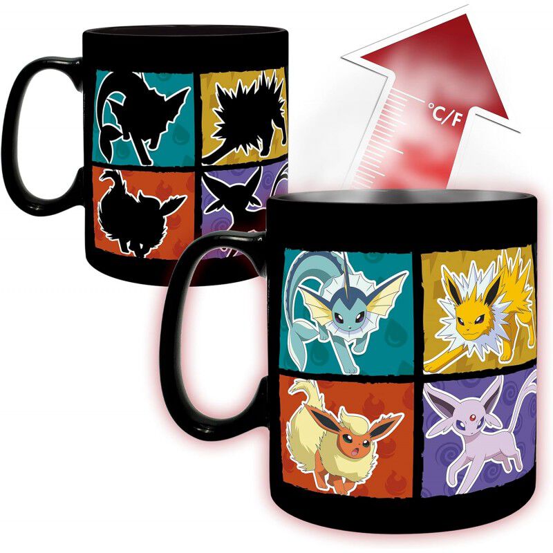 Taza T&eacute;rmica Eevee Cambia De Color Pok&eacute;mon Cer&aacute;... image number null