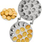 Molde Para Galletas Con Forma De Nogal Petristor, 16 Mitades, Aleaci&oacute;n De Aluminio