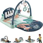 Tapete Para Beb&eacute;s Fisher-price Kick & Play, Piano, Gimnasio, Color Azul