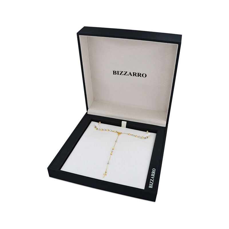 Rosario De Oro Amarillo Y Blanco 14K (55 Cm) (1... image number null