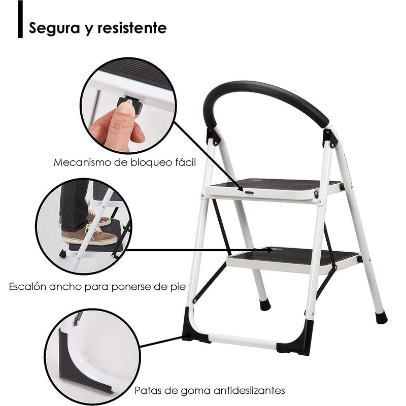 Escalera plegable 2 peldaños Aquila 150 Kg Anti... image number null