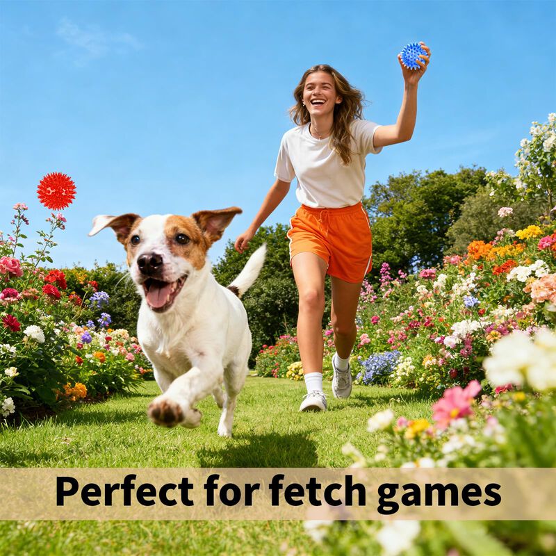 Pelotas para Perros Mkobon, Pack de 6 con Chirr... image number null