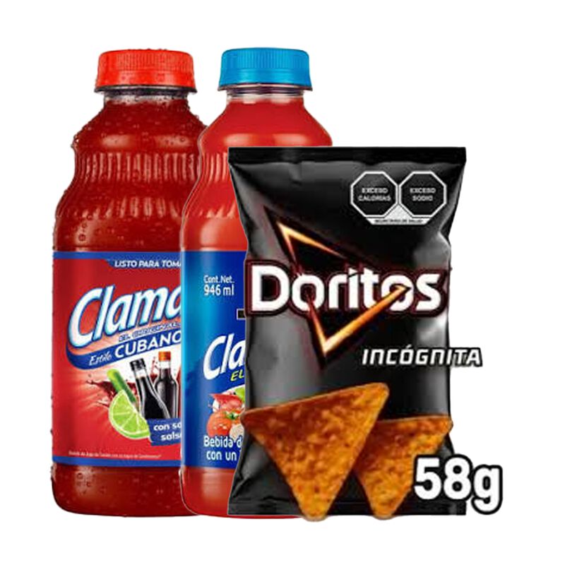 Clamato Cubano 946 Ml + Clamato 946 Ml + Dorito... image number null