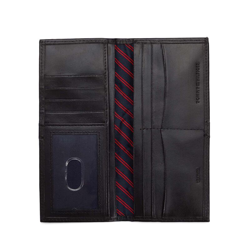Cartera Tommy Hilfiger Leather Secretary Black ... image number null