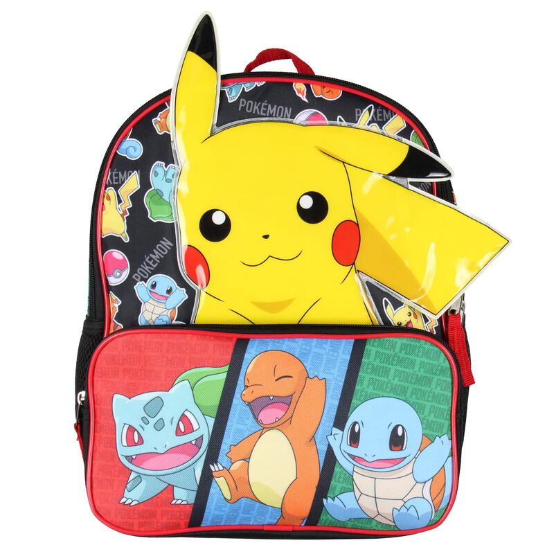 Mochila Bioworld Pok&eacute;mon 3d Pikachu Bulbasaur S... image number null