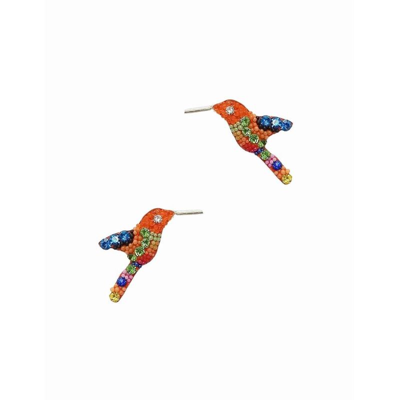 Collar y Aretes de Mujer Plata .925 Colibr&iacute; Zve... image number null