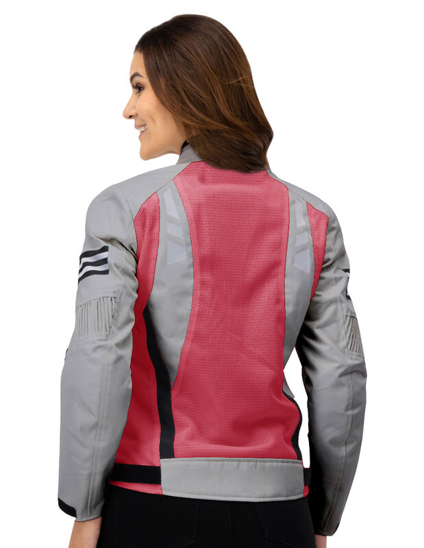 Chamarra Mujer Biker Con Protecci&oacute;n Espalda Y C... image number null