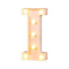 Letra Decorativa Iluminada de LED Letra I Blanca Bluelander