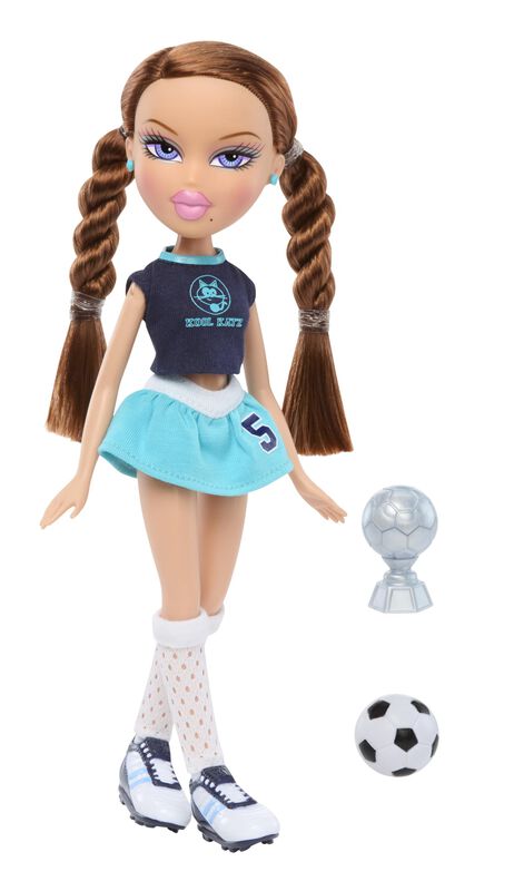 Mu&ntilde;eca De Moda Bratz Roxxi Play Sportz Con Bal&oacute;... image number null