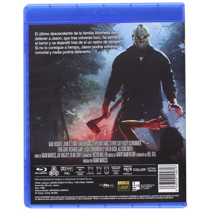 Viernes 13: El final &mdash; Jason va al infierno [Bl... image number null