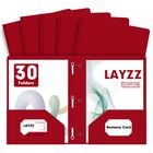 Carpeta De Archivo Layzz Tama&ntilde;o Carta Rojo, Paquete De 30 Con Ganchos Met&aacute;licos