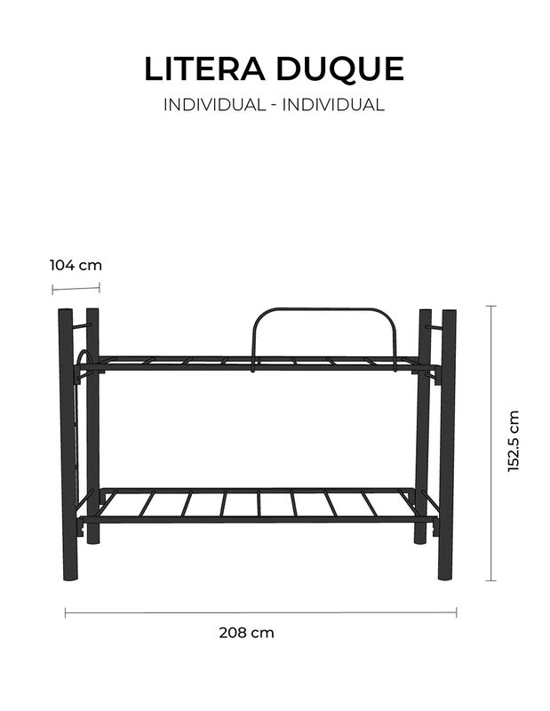 Litera Individual Duque Negro Mate image number null