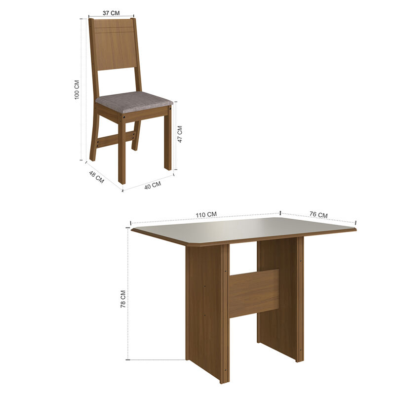 Comedor 4 Sillas Mesa Rectangular &Eacute;vora/lisboa ... image number null