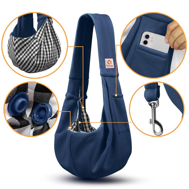 Transport&iacute;n Para Perros Tomkas Sling M Azul Osc... image number null